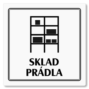 Sklad prádla, 100x100mm, bílá, Utah